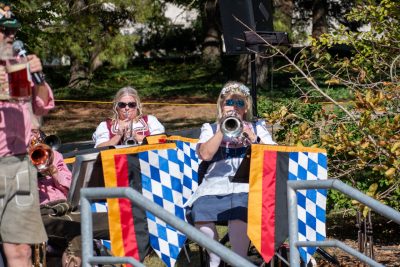 Sauerkraut Band at 2025 OktoberFST Alumni Tailgate
