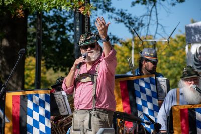 Sauerkraut Band at 2025 OktoberFST Alumni Tailgate