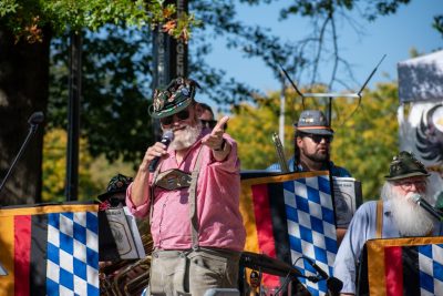 Sauerkraut Band at 2025 OktoberFST Alumni Tailgate