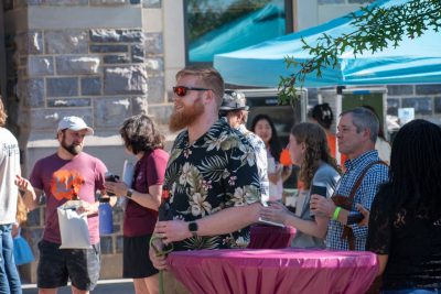 Guests Enjoying OktoberFST 2025 Alumni Tailgate