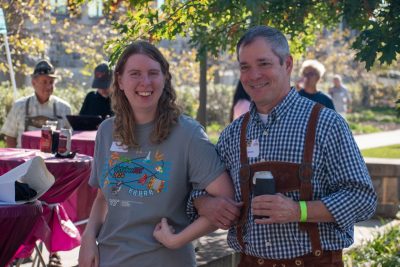 Guests Enjoying OktoberFST 2025 Alumni Tailgate
