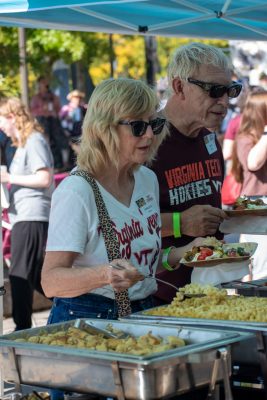 Guests Enjoying OktoberFST 2025 Alumni Tailgate