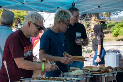 Guests Enjoying OktoberFST 2025 Alumni Tailgate