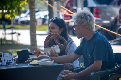 Guests Enjoying OktoberFST 2025 Alumni Tailgate