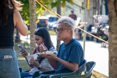 Guests Enjoying OktoberFST 2025 Alumni Tailgate
