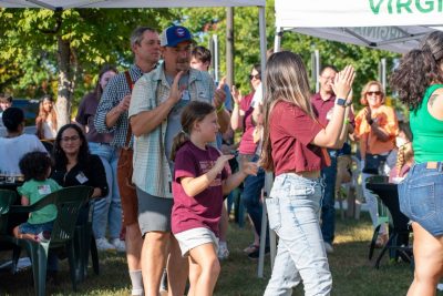 Guests Enjoying OktoberFST 2025 Alumni Tailgate