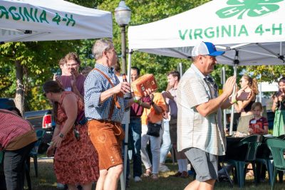 Guests Enjoying OktoberFST 2025 Alumni Tailgate