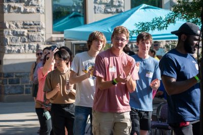 Guests Enjoying OktoberFST 2025 Alumni Tailgate