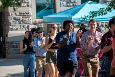 Guests Enjoying OktoberFST 2025 Alumni Tailgate