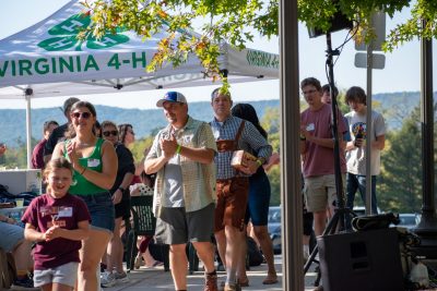 Guests Enjoying OktoberFST 2025 Alumni Tailgate