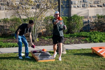 Guests Enjoying OktoberFST 2025 Alumni Tailgate