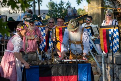Sauerkraut Band at 2025 OktoberFST Alumni Tailgate
