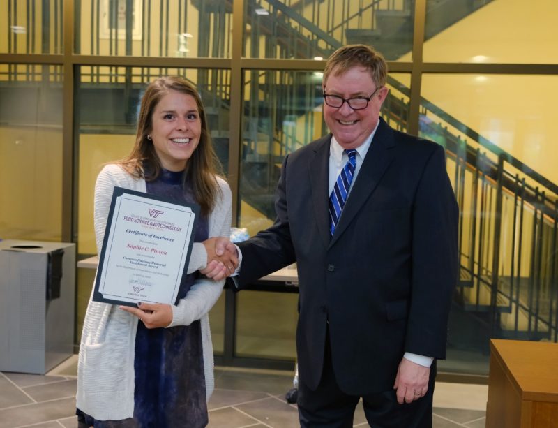 Cameron Hackney Memorial Award winner Sophie Pinton