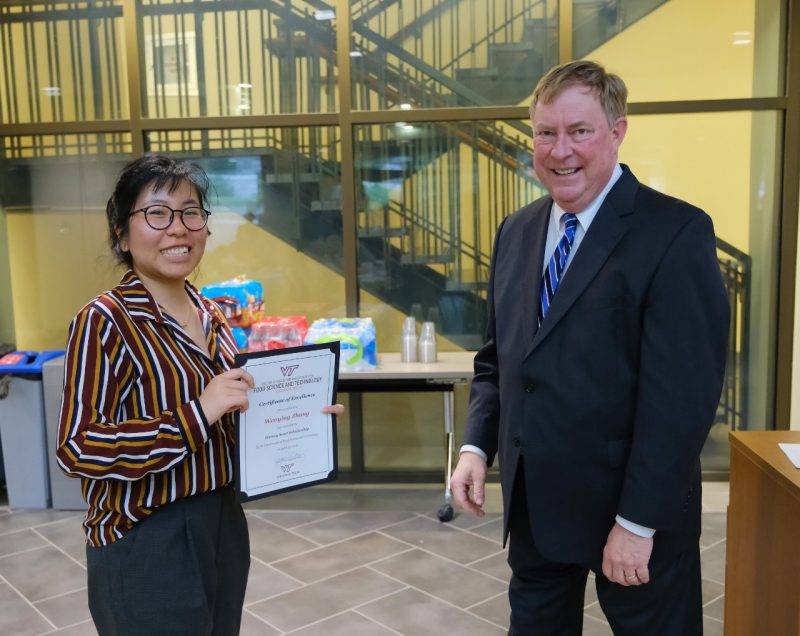 Harvey Scott Scholarship recipient Wenying Zhang