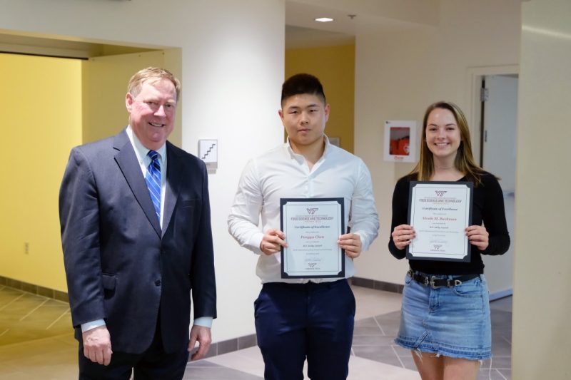 R.F. Kelly Award winners Pengyu Chen and Nicole Bachman