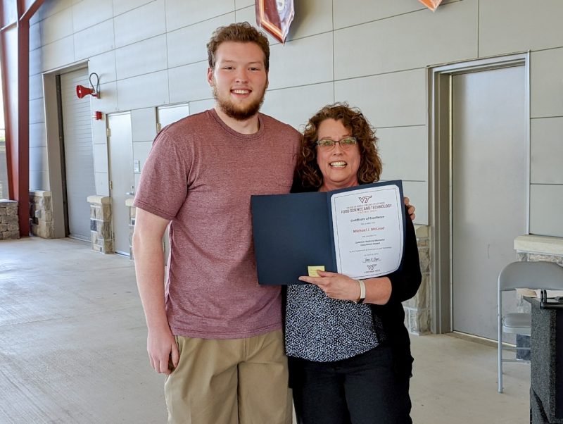Cameron Hackney Memorial Scholarship Winner Michael McLeod