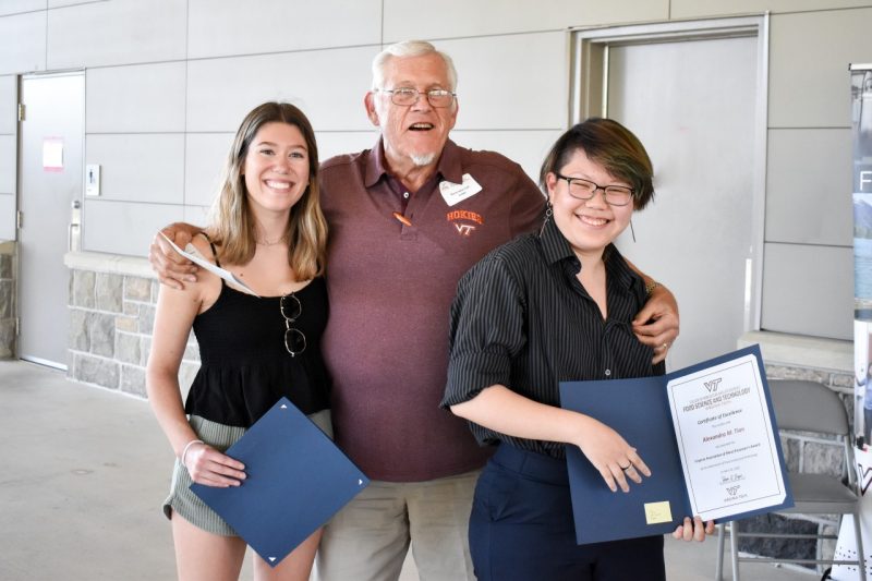 Meat Processors Award Winners McKenna Helder and Alexandra Tian