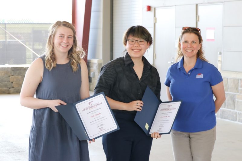 Marvin Poster Scholarship Winners Molli Coleman and Alexandra Tian