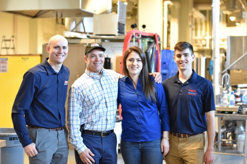 Alumni stop by to visit Dr. Herbert Bruce and the FST brewery