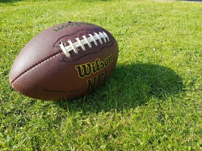 football on grass